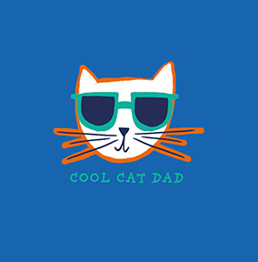 Cool Cat Father's Day Card