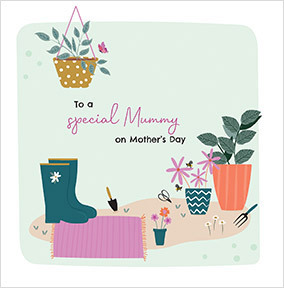Special Mummy Gardening Mother's Day Card