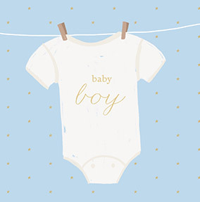 Vest Baby Boy Blue Card