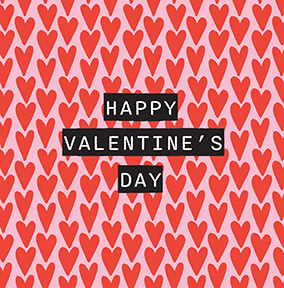 Happy Valentine's Heart Background Card