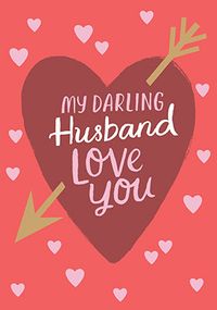 Darling Husband Valentine's Day Card