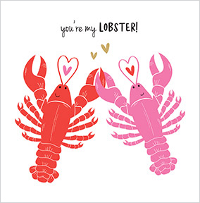 Lobster Valentine's Day Card