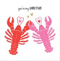 Lobster Valentine's Day Card