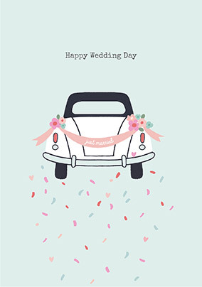 Wedding Icons Car  Card