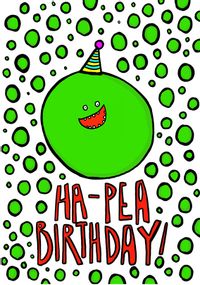 Ha-Pea Birthday Card