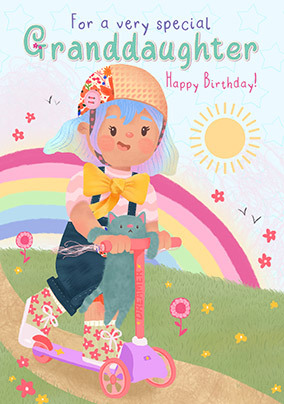 Dolly Daydream Special Granddaughter Birthday Card