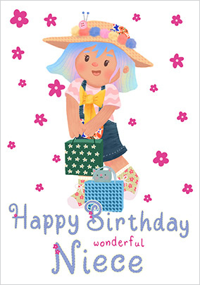 Dolly Daydream - Wonderful Niece Birthday Card