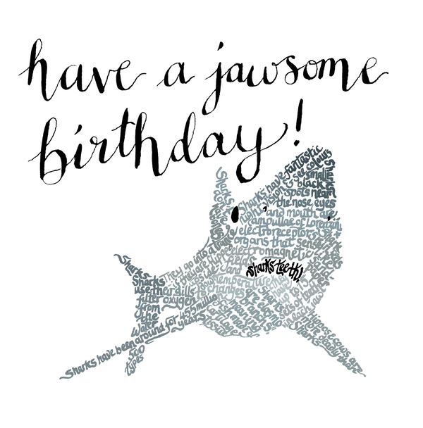 Jawsome Birthday Card