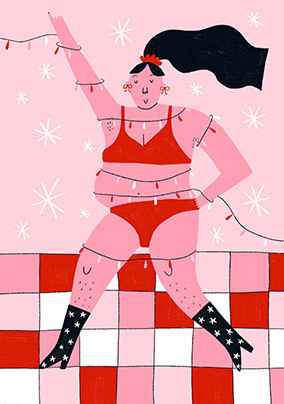 Jingle Belly Christmas Card