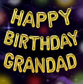 Birthday Balloons Grandad Card