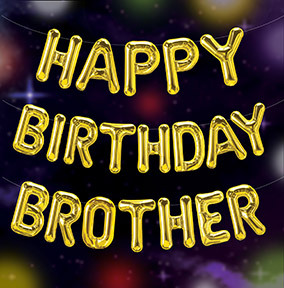 Birthday Balloons Brother Card