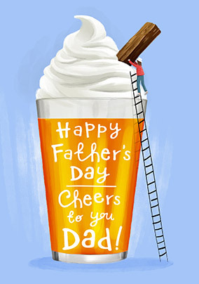 Cheers to You Dad Father's Day Beer Card