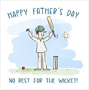 No Rest for the Wicket Father's Day Card