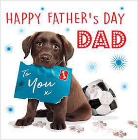 Dad Puppy Father's Day Card