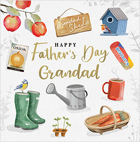 Father's Day Grandad Objects Card
