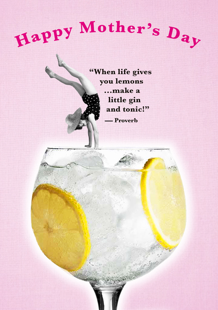 Gin and Tonic Mother's Day Card