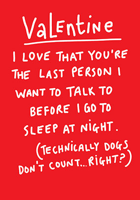 The Last Person Valentine's Day Card