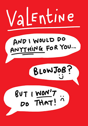 Anything for You Valentine's Day Card