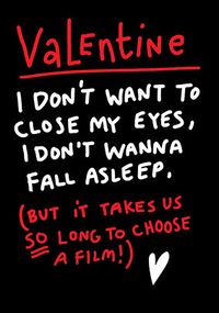 Choose a Film Valentine's Day Card