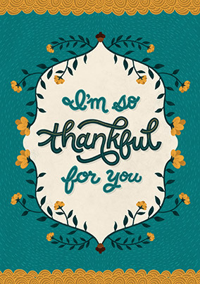 So Thankful Thank You Card