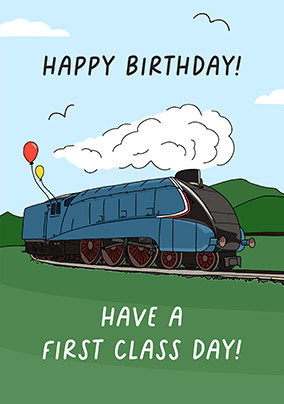 First Class Birthday Card