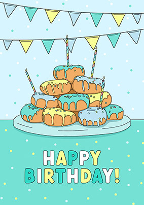 Happy Birthday Doughnuts Card