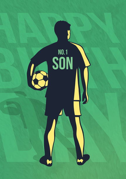 Football Player Son Card