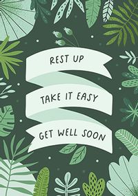 Rest Up Get Well Card