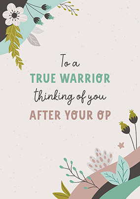 True Warrior After Op Get Well Card