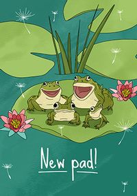 Tap to view 4 Frogs New Pad Card