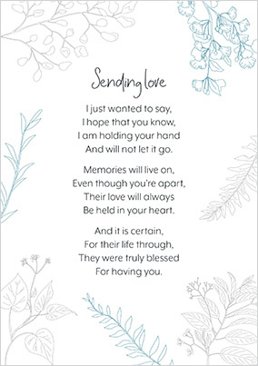 Sympathy Poem Card