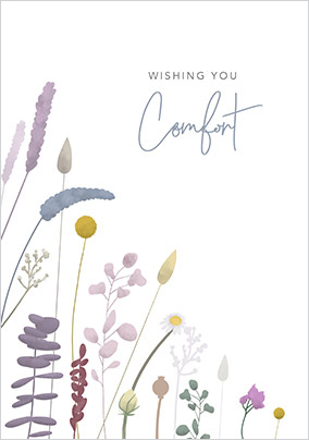 Wishing You Comfort Sympathy Card