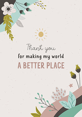 A Better Place Thank You Card