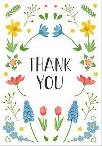 Tap to view Thank You Floral Pattern Card