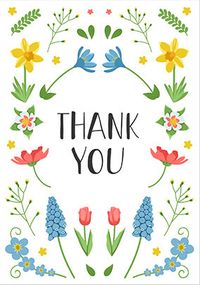 Tap to view Thank You Floral Pattern Card