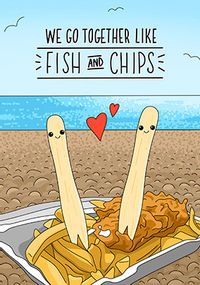 Tap to view Like Fish and Chips Valentine's Day Card