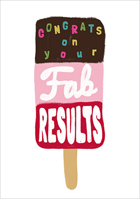 Fab Results Congratulations Card