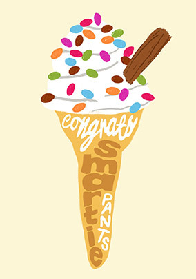 Ice Cream Congratulations Card