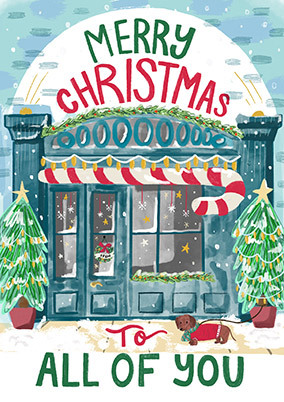 To All of You Christmas Window Card