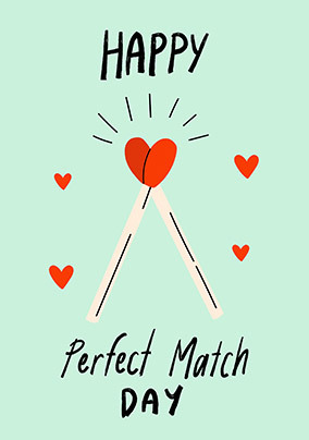 Perfect Match Anniversary Card