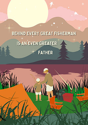 Great Fisherman Birthday Card