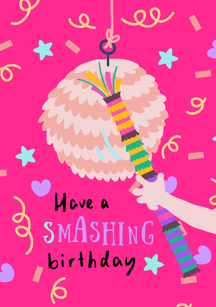 Have a Smashing Birthday Piñata Card