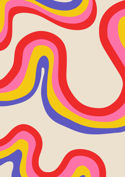 Rainbow Swirls Card