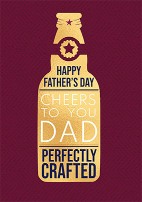 Cheers to You Dad Father's Day Card