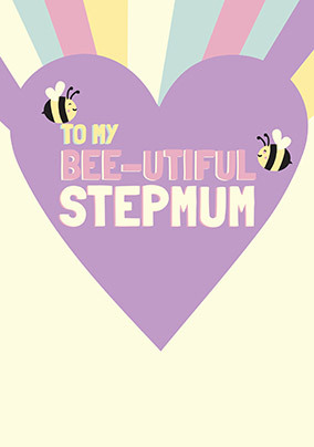 Bee-utiful Step Mum Mothers Day Card
