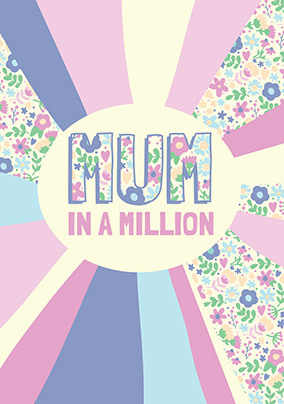 Mum In A Million Mothers Day Card