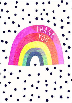 Rainbow Thank You Card