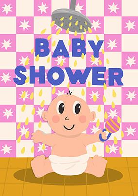Baby in Shower Card