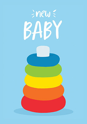 New Baby Blue Toy Card