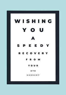 Eye Surgery Get Well Soon Card